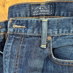 Lucky Brand Men's Dark Blue Relaxed Jeans